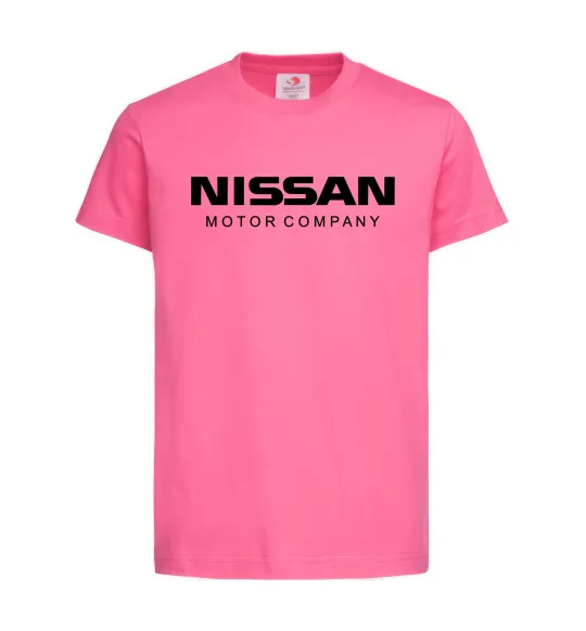 Дитяча футболка Nissan motor company Яскраво-рожевий фото