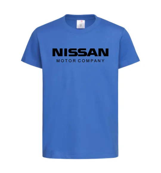 Дитяча футболка Nissan motor company Яскраво-синій фото