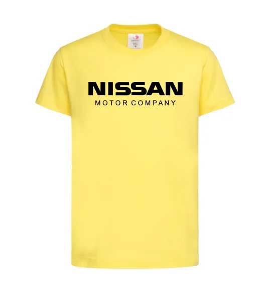 Дитяча футболка Nissan motor company Лимонний фото