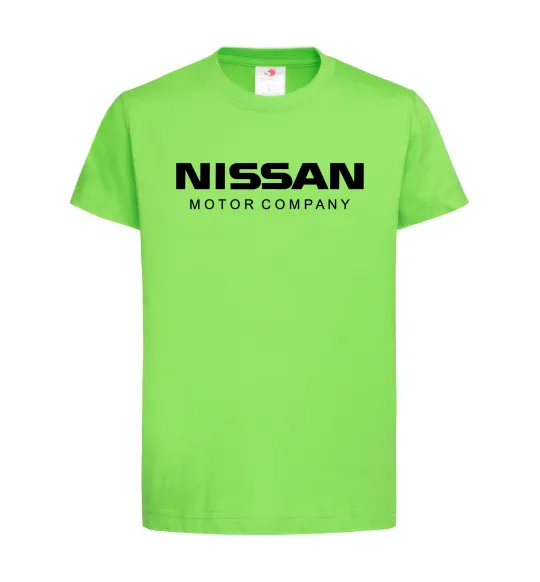 Дитяча футболка Nissan motor company Лаймовий фото