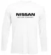 Лонгслів Nissan motor company Білий фото