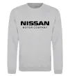 Свитшот Nissan motor company Серый меланж фото