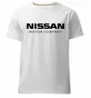 Чоловіча преміум футболка Nissan motor company Білий фото