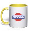 Чашка з кольоровою ручкою Nissan pepsi Сонячно жовтий фото