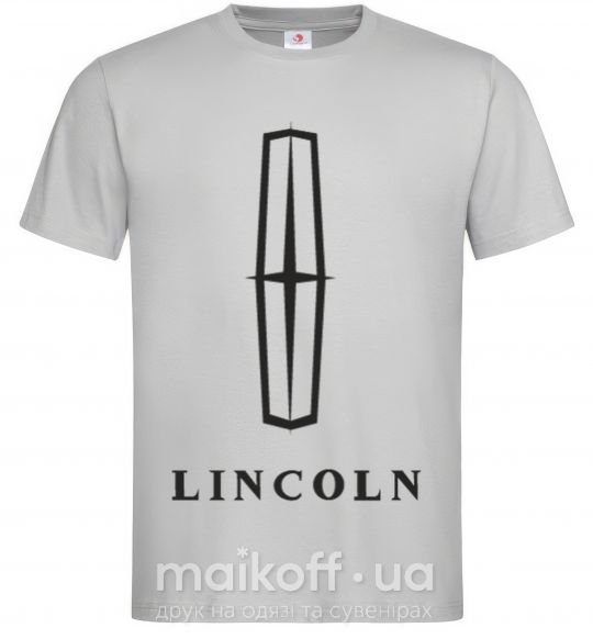 Чоловіча футболка Logo Lincoln Сірий фото