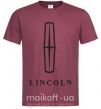 Мужская футболка Logo Lincoln Бордовый фото