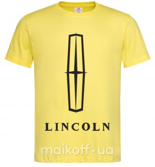 Мужская футболка Logo Lincoln Лимонный фото