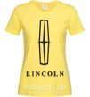 Женская футболка Logo Lincoln Лимонный фото