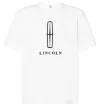 Футболка Оверсайз Logo Lincoln Белый фото