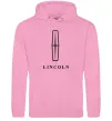 Мужская толстовка (худи) Logo Lincoln Розовый Мужская толстовка (худи) Logo Lincoln Розовый фото