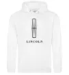 Жіноча толстовка (худі) Logo Lincoln Білий Жіноча толстовка (худі) Logo Lincoln Білий фото
