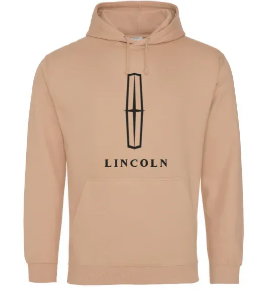 Жіноча толстовка (худі) Logo Lincoln Пісочний фото