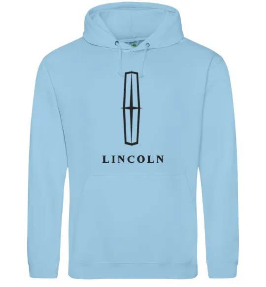Жіноча толстовка (худі) Logo Lincoln Блакитний фото