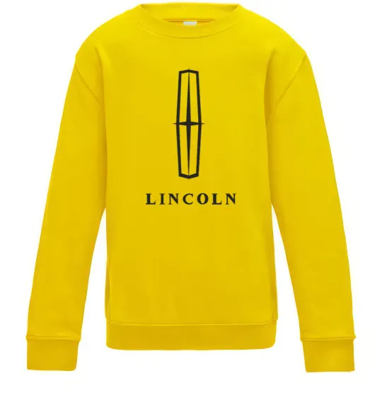 Детский Свитшот Logo Lincoln Солнечно желтый фото