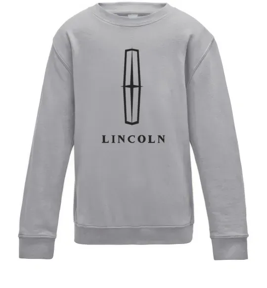 Детский Свитшот Logo Lincoln Серый меланж фото