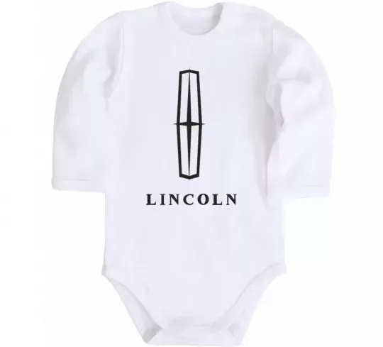 Детский боди Logo Lincoln Белый фото