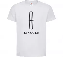 Детская футболка Logo Lincoln Белый фото