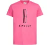 Дитяча футболка Logo Lincoln Яскраво-рожевий Дитяча футболка Logo Lincoln Яскраво-рожевий фото