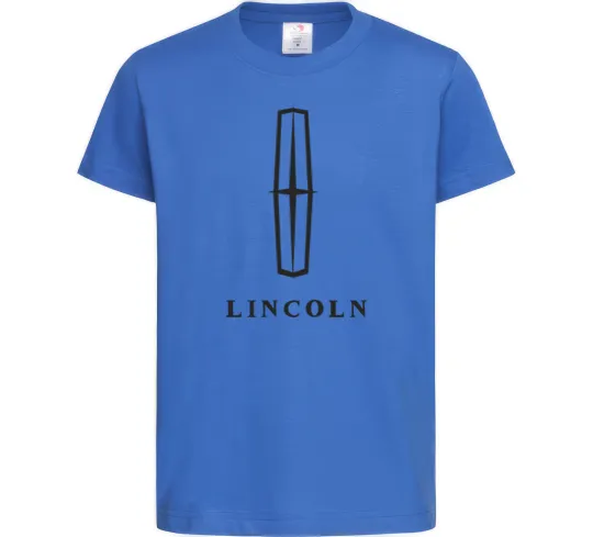 Дитяча футболка Logo Lincoln Яскраво-синій фото