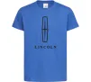 Дитяча футболка Logo Lincoln Яскраво-синій Дитяча футболка Logo Lincoln Яскраво-синій фото