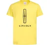 Дитяча футболка Logo Lincoln Лимонний Дитяча футболка Logo Lincoln Лимонний фото