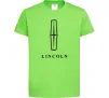 Дитяча футболка Logo Lincoln Лаймовий Дитяча футболка Logo Lincoln Лаймовий фото