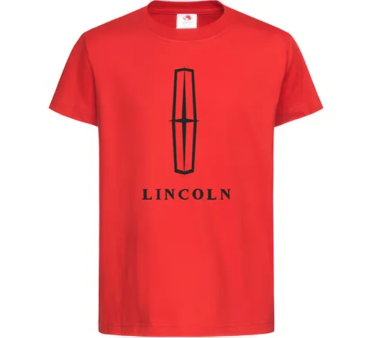 Дитяча футболка Logo Lincoln Червоний фото