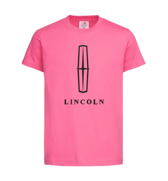 Дитяча футболка Logo Lincoln Яскраво-рожевий фото