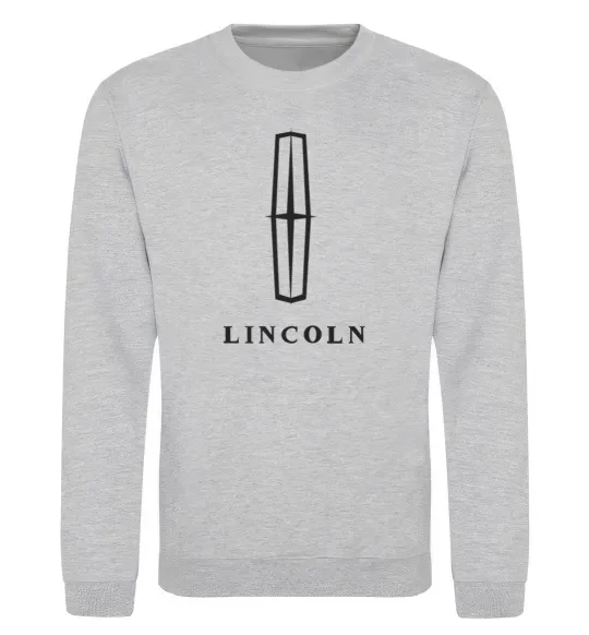 Свитшот Logo Lincoln Серый меланж фото