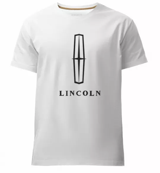 Мужская премиум футболка Logo Lincoln Белый фото