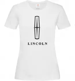 Женская футболка I <3 Lincoln Темно-синий фото