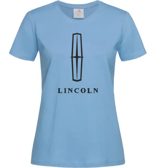 Женская футболка Logo Lincoln Голубой фото