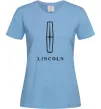 Женская футболка Logo Lincoln Голубой фото
