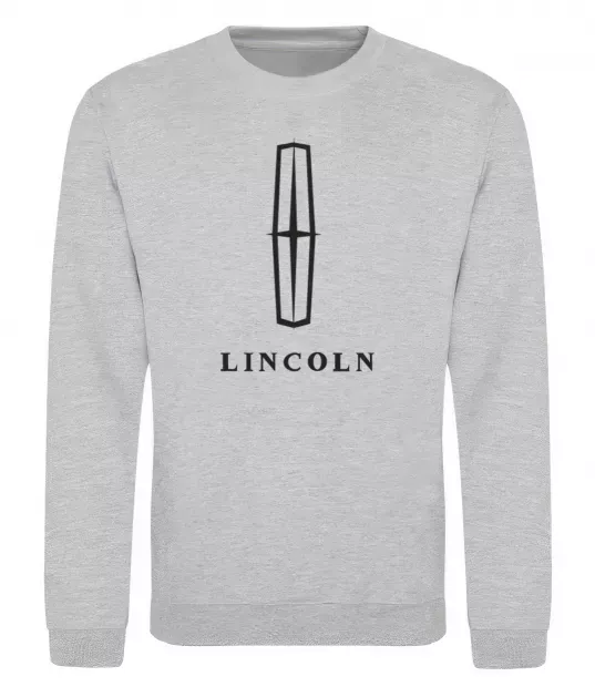 Свитшот Logo Lincoln Серый меланж фото
