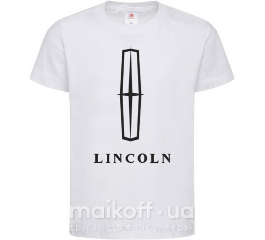 Дитяча футболка Logo Lincoln Білий фото