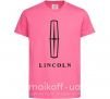 Дитяча футболка Logo Lincoln Яскраво-рожевий фото