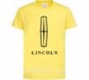 Детская футболка Logo Lincoln Лимонный фото