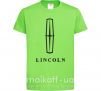 Детская футболка Logo Lincoln Лаймовый фото