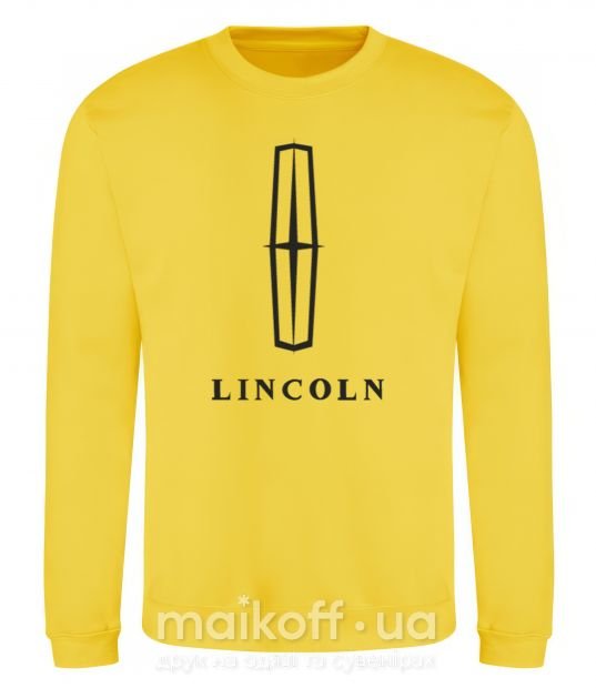 Світшот Logo Lincoln Сонячно жовтий фото