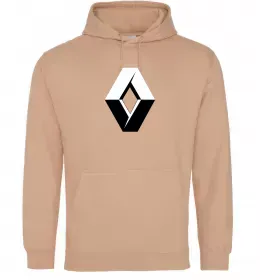 Мужская толстовка (худи) I <3 Renault Черный фото