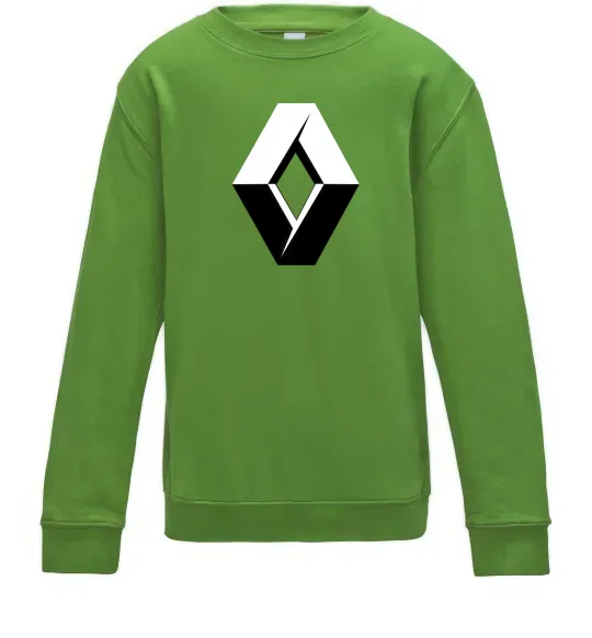 Детский Свитшот Значoк Renault Лаймовый фото