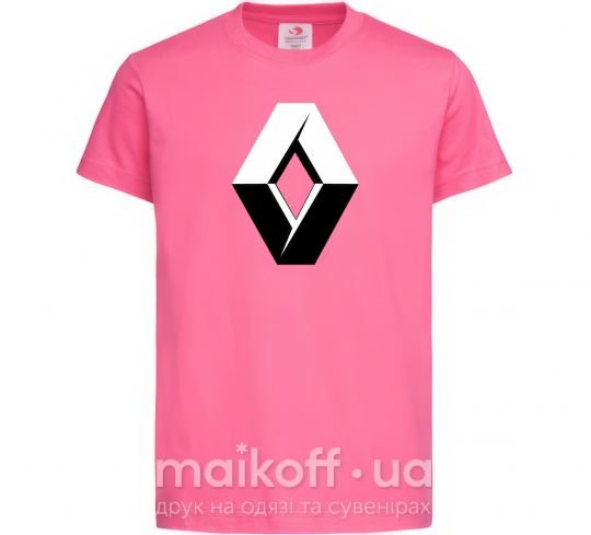 Дитяча футболка Значoк Renault Яскраво-рожевий фото