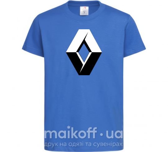 Дитяча футболка Значoк Renault Яскраво-синій фото