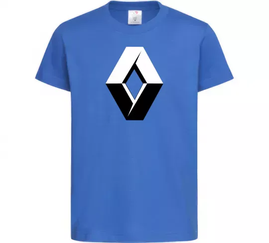 Дитяча футболка Значoк Renault Яскраво-синій фото