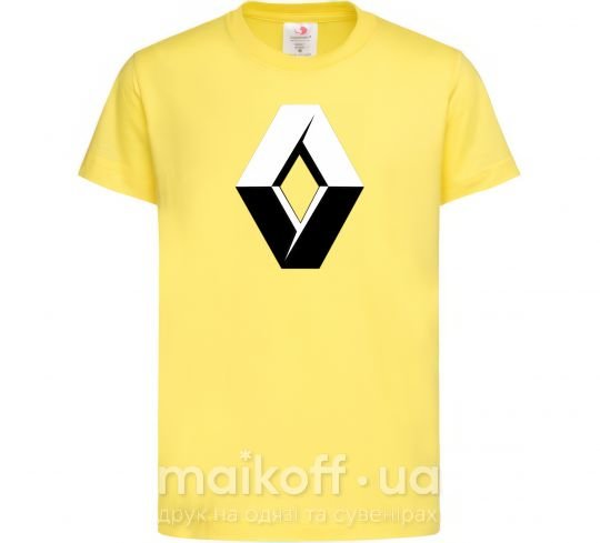 Дитяча футболка Значoк Renault Лимонний фото