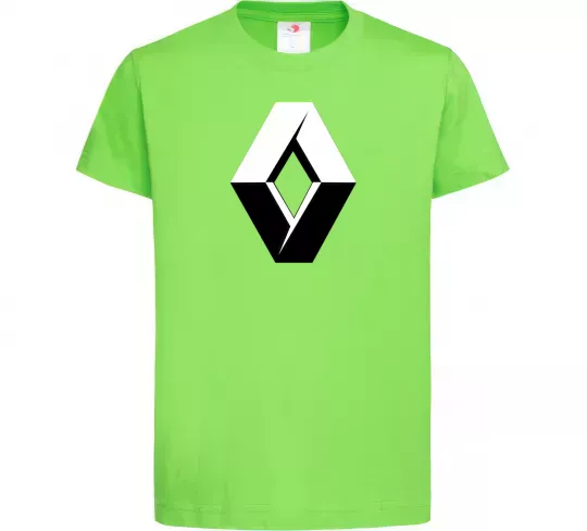 Дитяча футболка Значoк Renault Лаймовий фото