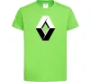 Дитяча футболка Значoк Renault Лаймовий Дитяча футболка Значoк Renault Лаймовий фото