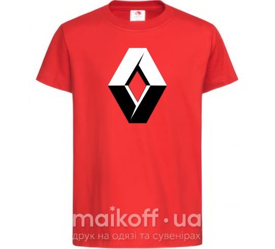 Детская футболка Значoк Renault Красный фото