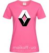 Женская футболка Значoк Renault Ярко-розовый фото