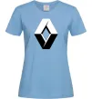 Женская футболка Значoк Renault Голубой фото
